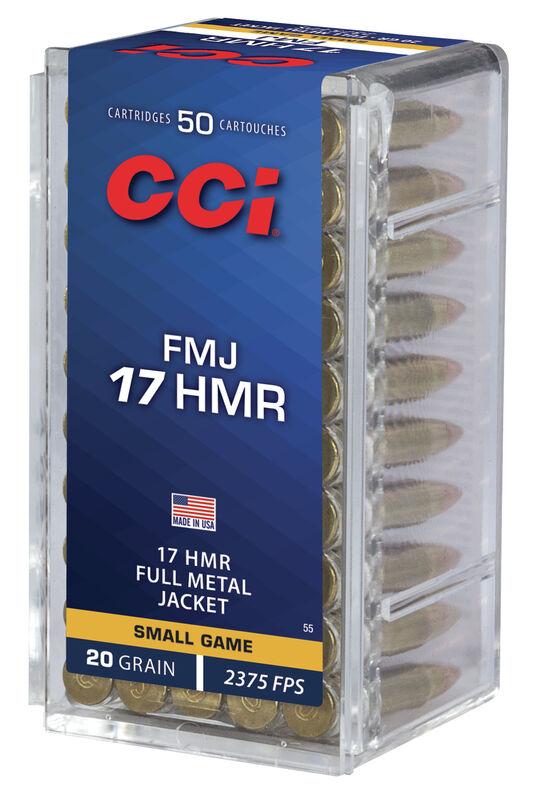 CCI FMJ Rimfire Ammunition .17 HMR 20 gr FMJ 2375 fps 50/ct - Precision Shot Firearms