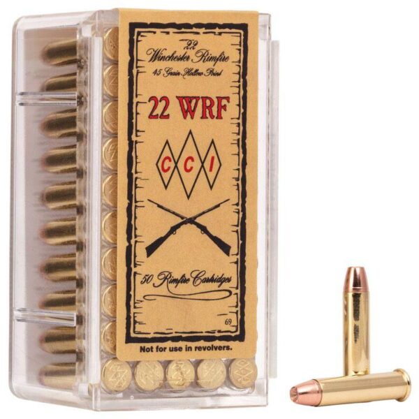 CCI Winchester Rimfire Ammunition .22 WRF 45 gr JHP 1300 fps 50/ct - Precision Shot Firearms
