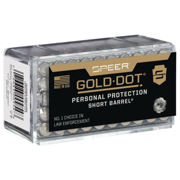 Speer Gold Dot Short Barrel Personal Protection Rimfire Ammunition .22 WMR 40 gr HP 1050 fps 50/ct - Precision Shot Firearms