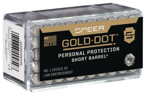 Speer Gold Dot Short Barrel Personal Protection Rimfire Ammunition .22 WMR 40 gr HP 1050 fps 50/ct - Precision Shot Firearms