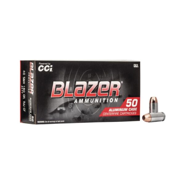 BLAZER 40 S&W 180GR TMJ CF AMMO 50RD - Precision Shot Firearms