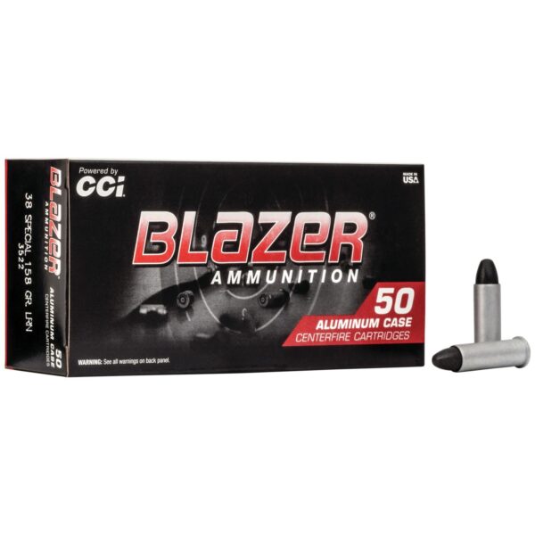 CCI Blazer Aluminum Handgun Ammunition .38 Spl 158 gr LRN 755 fps 50/box - Precision Shot Firearms