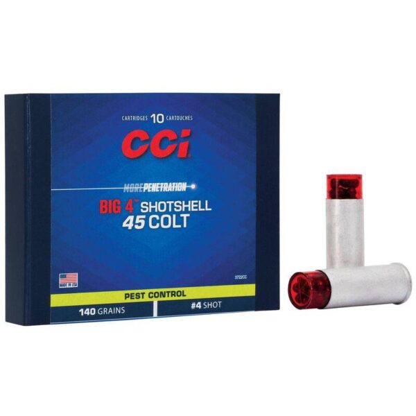CCI Big 4 Handgun Shotshell Ammunition .45 Colt #4 850 fps 10/ct - Precision Shot Firearms