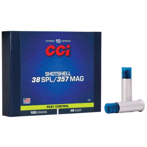 CCI Pest Control Handgun Shotshells .357 Mag 100 gr #9 shot 1000 fps 10/ct - Precision Shot Firearms