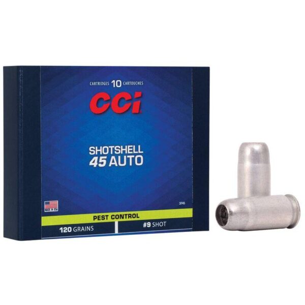 CCI Handgun Shotshells .45 ACP 140 gr #9 shot 1000 fps 10/ct - Precision Shot Firearms