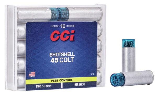 CCI Handgun Shotshells .45 Colt 150 gr #9 shot 1000 fps 10/box - Precision Shot Firearms