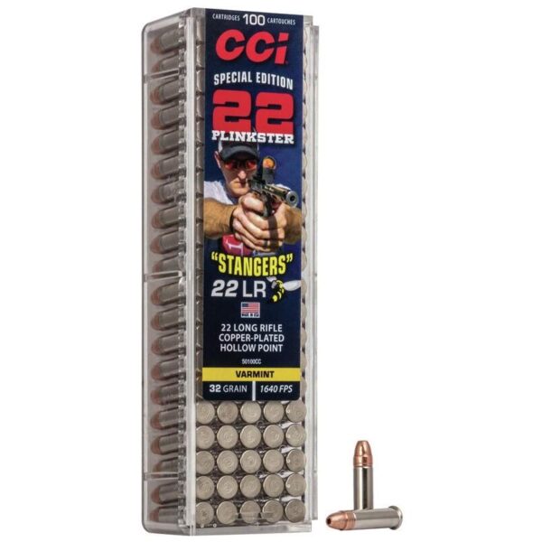 CCI Stangers Rimfire Ammunition .22LR 32 gr CPHP 1640 fps 100/ct - Precision Shot Firearms