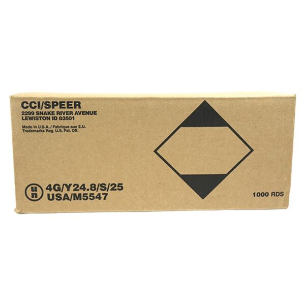 CCI Blazer Brass Handgun Ammunition .40 S&W 165 gr FMJ 1050 fps 1000/ct Case - Precision Shot Firearms