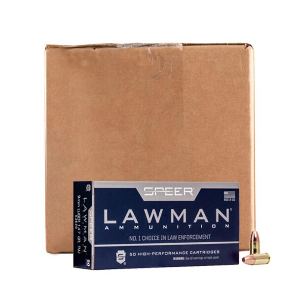 SPEER LAWMAN 9MM LUGER 147GR TMJ AMMO 1000RD CASE - Precision Shot Firearms