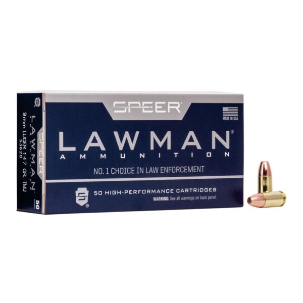 SPEER LAWMAN 9MM LUGER 147GR TMJ AMMO 1000RD CASE - Precision Shot Firearms