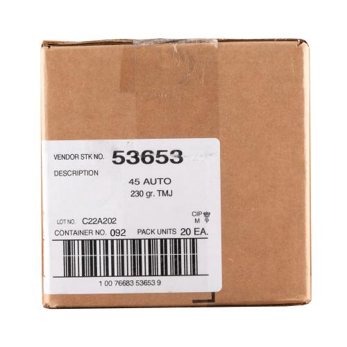 SPEER LAWMAN 45 AUTO 230GR TMJ AMMO 1000RD - Precision Shot Firearms