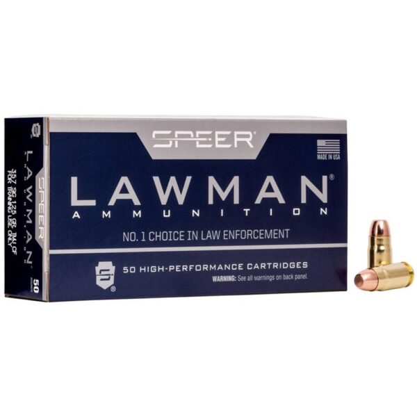 Speer Lawman Cleanfire Handgun Ammunition .357 Sig 125gr TMJ 1350 fps 50/ct - Precision Shot Firearms