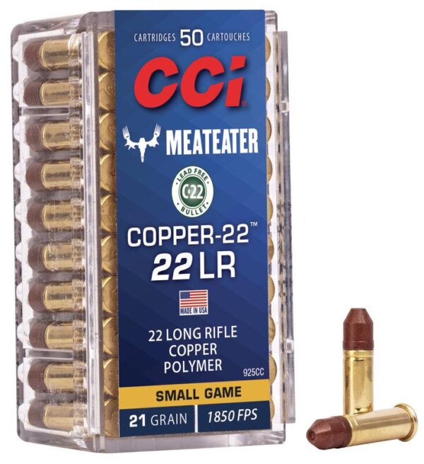 CCI Copper-22 Rimfire Ammunition .22 LR 21 gr CHP 1850 fps 50/ct - Precision Shot Firearms
