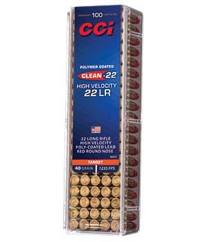 CCI Target Rimfire Ammunition .22 LR 40 gr LRN 1240 fps 100/ct - Precision Shot Firearms