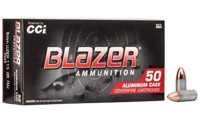 BLAZER 9MM 115GR FMJ 50/1000, SKU CCI3509