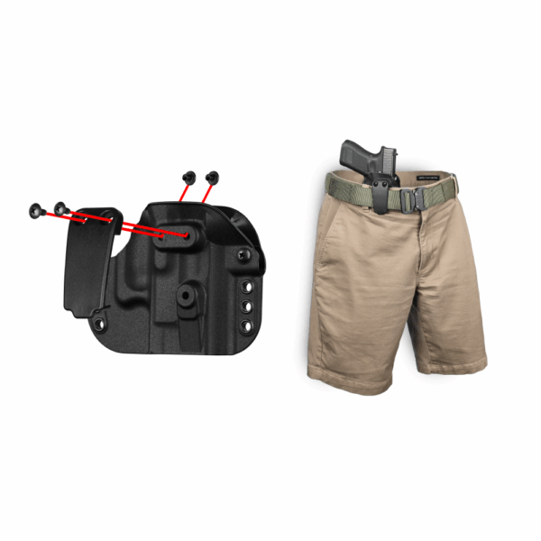 G-Code Paradigm Universal Fit Holster for Small/Medium Frames Black Ambi - Precision Shot Firearms