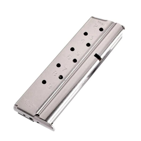 Chip McCormick Custom Match Grade Full Size 1911 Handgun Magazine Stainless Steel 9mm Luger 9/rd - Precision Shot Firearms