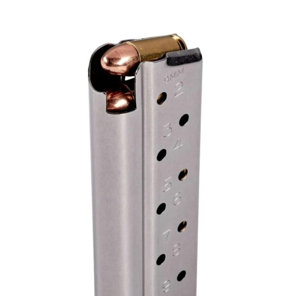 Chip McCormick Custom Match Grade Full Size 1911 Handgun Magazine Stainless Steel 9mm Luger 9/rd - Precision Shot Firearms
