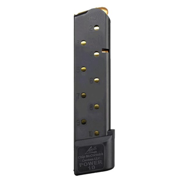 Chip McCormick Combat Power 1911 Full Size Handgun Magazine Black .45 ACP 10/rd - Precision Shot Firearms