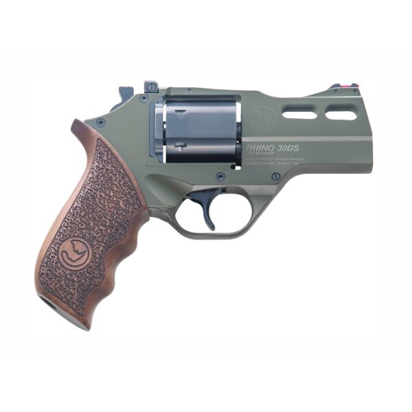 Chiappa Rhino Revolver 30DS Hunter OD Green Hand Gun .357 Mag 6rd Capacity 3" Barrel with 3 Moon Clips - Precision Shot Firearms