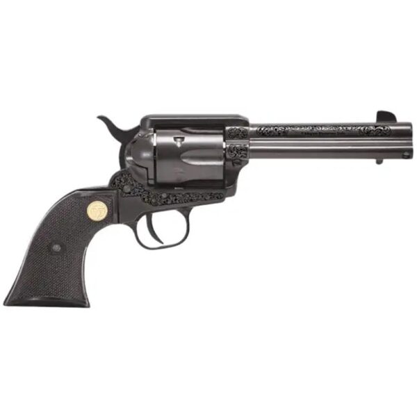 Chiappa 1873 Engraved Handgun .22 LR 6rd Capacity 4.75" Barrel Black - Precision Shot Firearms