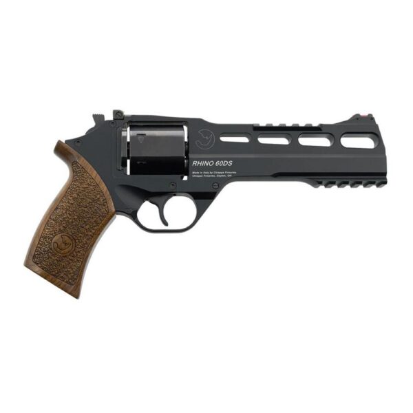 Chiappa Rhino 60DS Handgun 10mm 6rd Capacity 6" Barrel Black and Walnut with 3 Moon Clips - Precision Shot Firearms