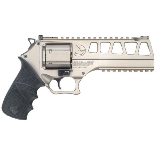 Chiappa Rhino 60DS Handgun .44 Mag 6rd Capacity 6" Barrel White Nickel - Precision Shot Firearms