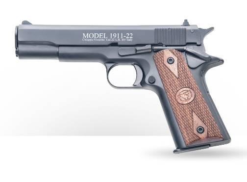 Chiappa 1911 .22 LR Handgun .22 LR 10rd Magazines(2) 5" Barrel Wooden Grips - Precision Shot Firearms