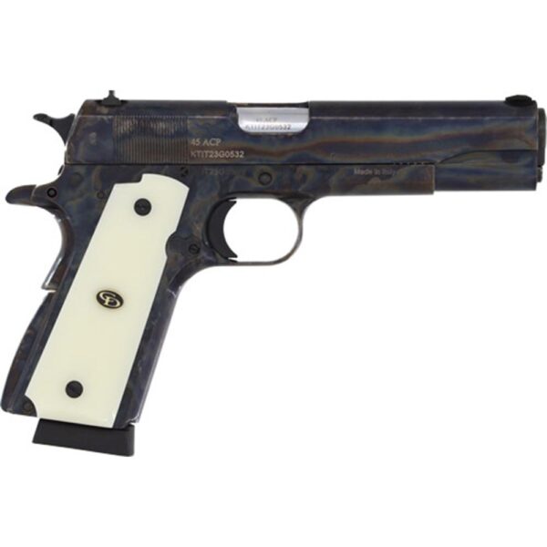 Chiappa 1911 Field Handgun .45 ACP 8rd Magazine 5" Barrel Case Colored with Ivory Grips - Precision Shot Firearms