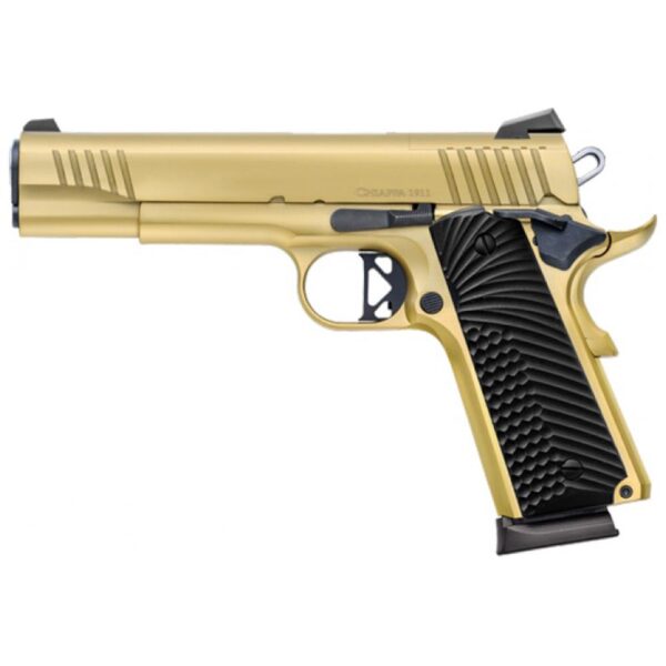 Chiappa 1911 Superior OR Handgun 38 Super 9rd Magazine 5" Barrel Gold - Precision Shot Firearms