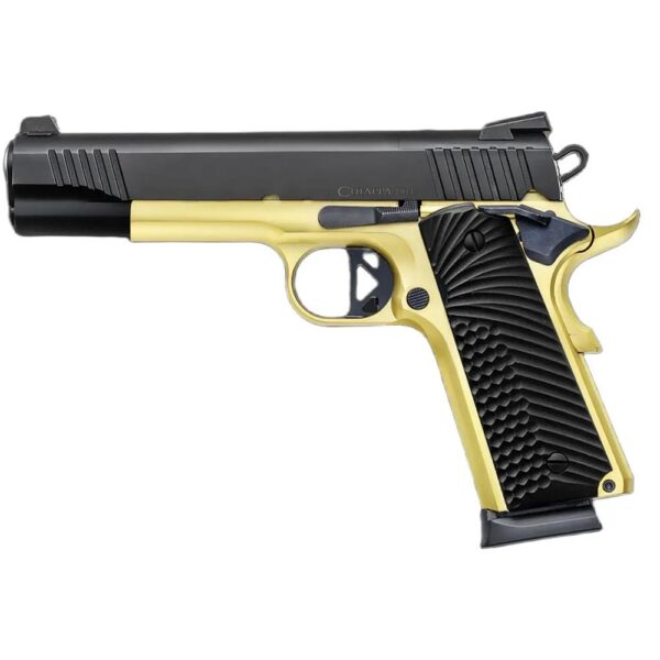 Chiappa 1911 Superior .45 ACP 8rd Magazines (2) 5" Barrel Black and Gold - Precision Shot Firearms