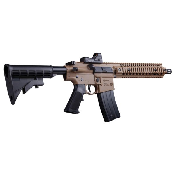 Crosman Full Auto R1 BB Airgun Co2 Powered Dark Earth with Red Dot - Precision Shot Firearms