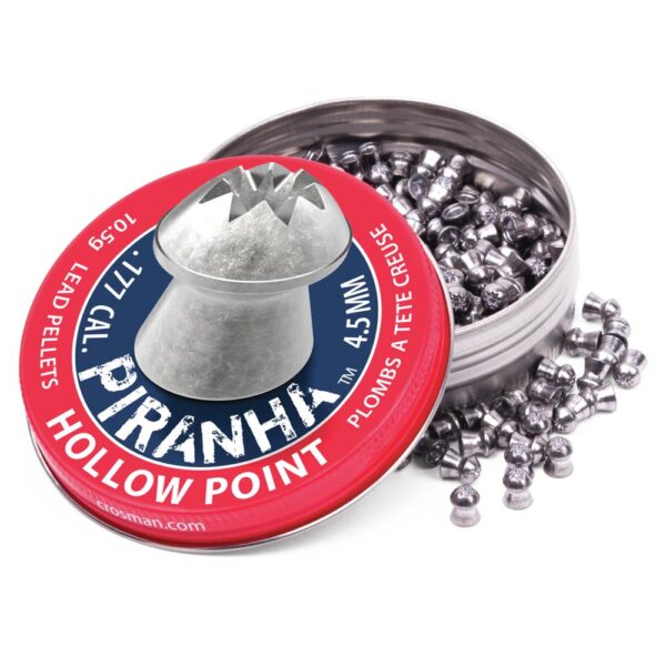 Crosman Piranha Hollow Point Pellets .177 cal 10.5gr 400/ct - Precision Shot Firearms