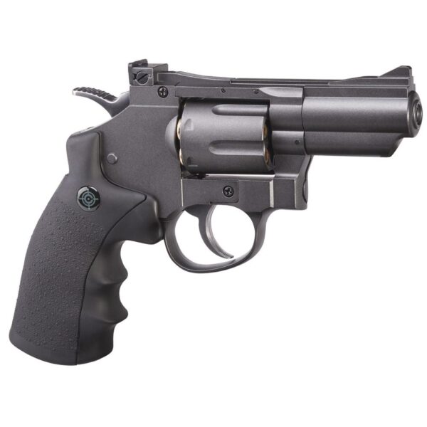 Crosman CO2 Powered Dual Ammo Full Metal Snub Nose Air Revolver .177 cal - Black/Grey - Precision Shot Firearms