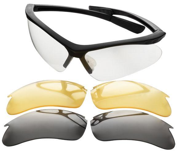 Champion Shooting Glasses Open Frame Black with Interchangeable Lens - Precision Shot Firearms