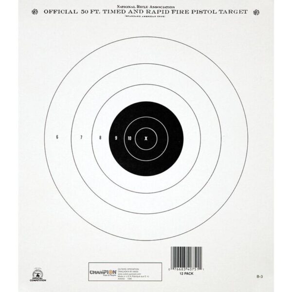 Champion Paper Targets GB-2 50 yd Timed and Rapid Fire 12/ct - Precision Shot Firearms