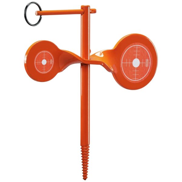 Champion Rimfire Screw-In Double Gong Spinner Target Steel Orange - Precision Shot Firearms