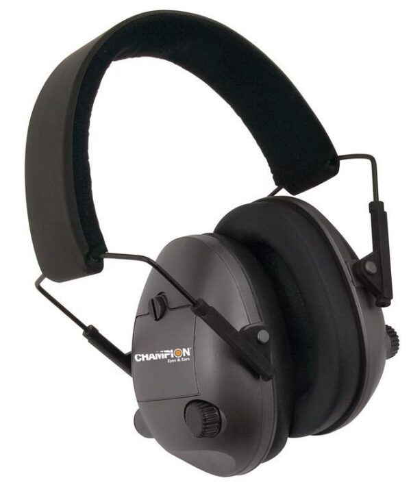 Champion Electronic Ear Muffs - Black - Precision Shot Firearms