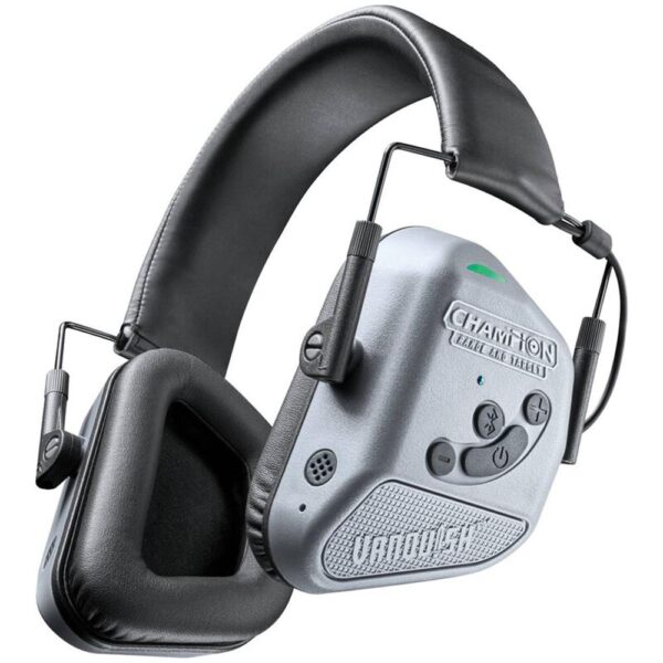 Champion Vanquish Electronic Hearing Protection Ear Muffs 21dB Grey - Precision Shot Firearms
