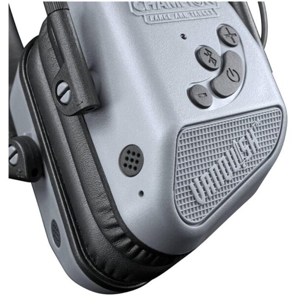 Champion Vanquish Electronic Hearing Protection Ear Muffs 21dB Grey - Precision Shot Firearms
