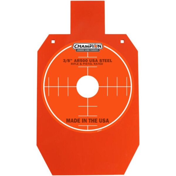 Champion AR500 Center Mass 66% IPSC Steel Target 3/8" Orange - Precision Shot Firearms