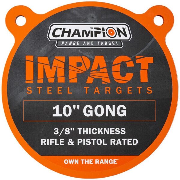 Champion Impact Steel Gong Target 10" Round - Precision Shot Firearms