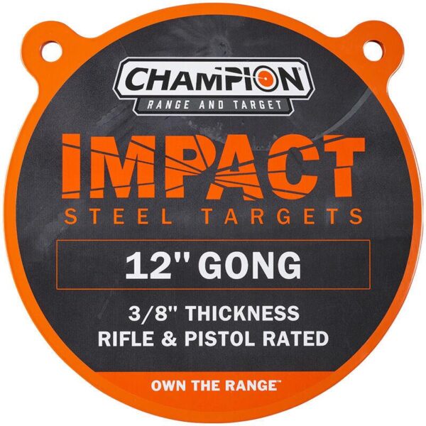 Champion Impact Steel Gong Target 12" Round - Precision Shot Firearms