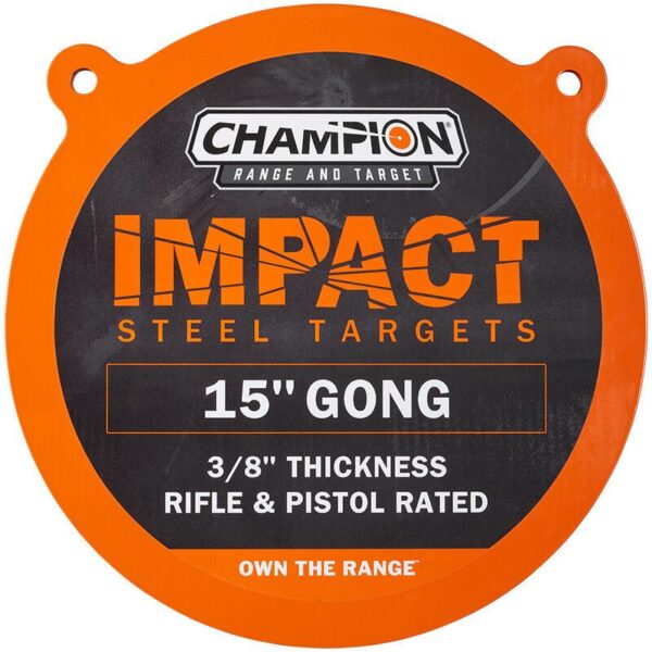 Champion Impact Steel Gong Target 15" Round - Precision Shot Firearms