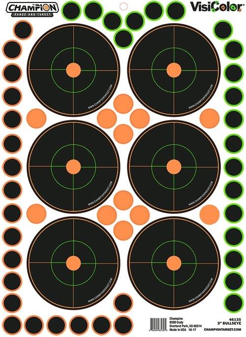3" BULLS EYE 5PK W/150 PASTORS - Precision Shot Firearms