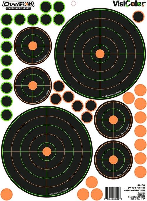 50YD SIGHT IN BULLSEYE VAR 5/PK - Precision Shot Firearms
