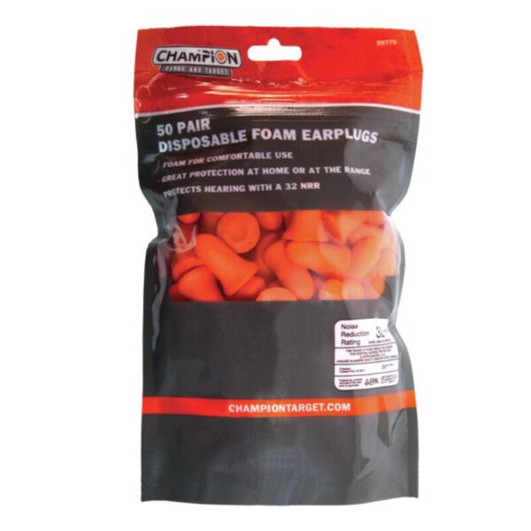 Champion Foam Ear Plugs 50 Pairs Bag - Precision Shot Firearms