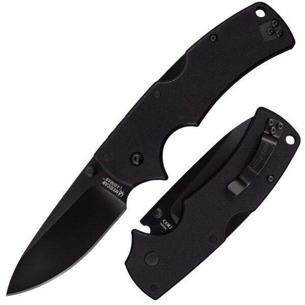 Cold Steel American Lawman Knife Black G-10 - 3-1/2" Blade Black - Precision Shot Firearms