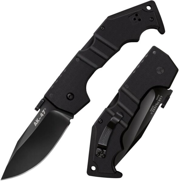Cold Steel AK-47 Lockback Knife Black G-10 - 3-1/2" Blade Black - Precision Shot Firearms