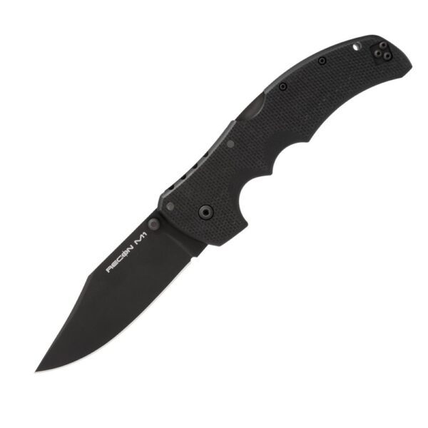 Cold Steel Recon 1 Magnacut Folding Knife 4" Clip Point Blade Black - Precision Shot Firearms
